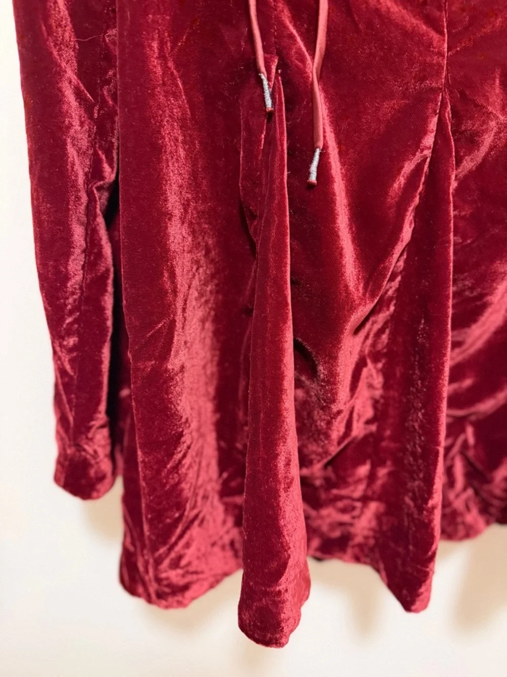 Free People Velvet Lace-Up mini velvet dress, NWT see listing - Picture 9 of 16